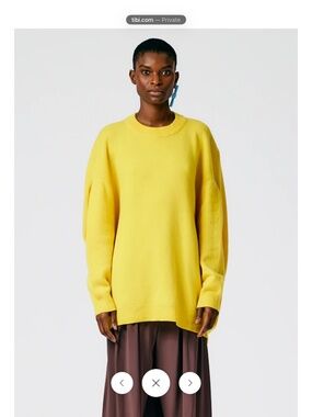 TIBI Airy Extrafine Wool Circular Origami Pullover S/M
